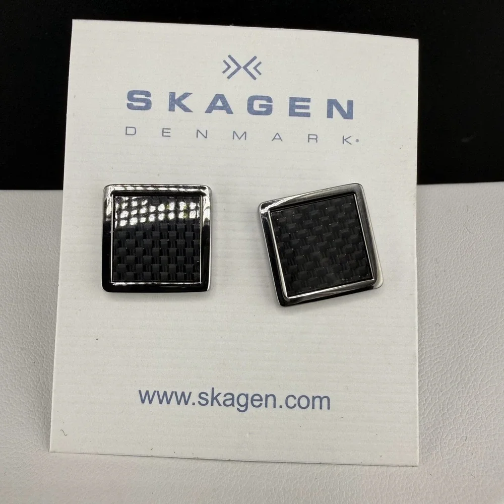 Vintage Skagen Cufflinks Silver Tone